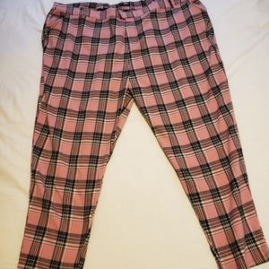 Plus Size HOT TOPIC Pink PLAID Pants 5x